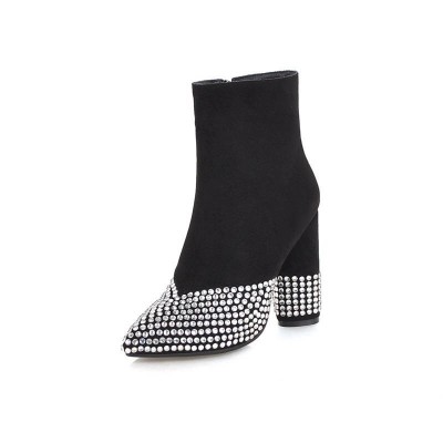 high heels booties simple zipper fashion boots MA
